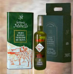 Our products: bottle and can of extra-virgin olive oil